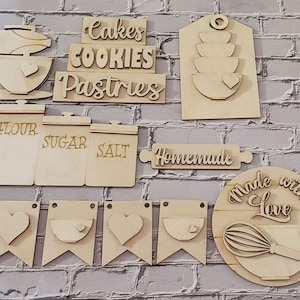 Kitchen tiered tray decor, Kitchen everyday decor, Family tiered tray decor, Everyday home decor, Farmhouse kitchen decor