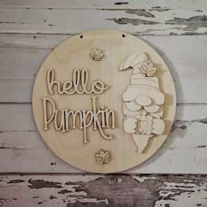 Fall wood door hanger diy blank - Fall door hanger - Make your own wreath - DIY Autumn door hanger - DIY door decor