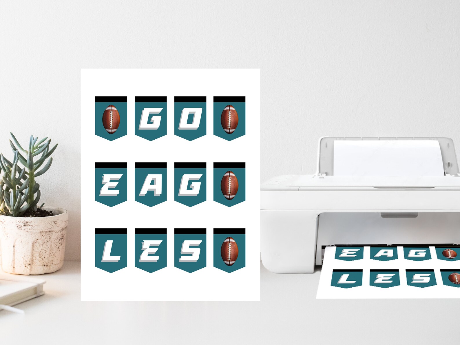 PRINTABLE Philadelphia Eagles Cupcake Toppers Fly Eagles - Etsy