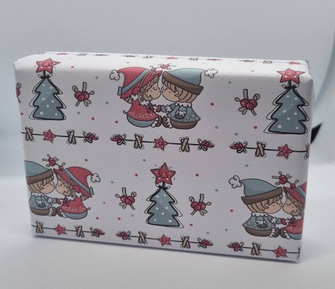 Cute Christmas Gonk Wrapping Paper Etsy