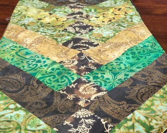 Handmade Green Forest Table Runner - 209A