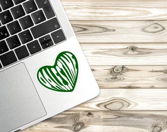 Palestine Heart Sticker: Durable Vinyl Decal