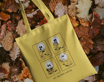 Halloween Season Tote Bag - Floral Fall Lover Gift