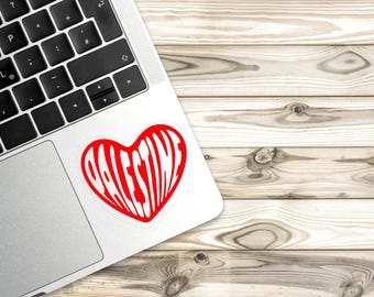 Palestine Heart Vinyl Sticker