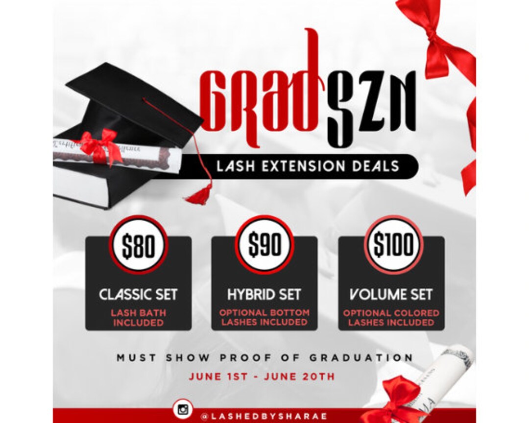 Canva Lash Deals Sale Flyer Template for Social Media DIY E Flyer ...