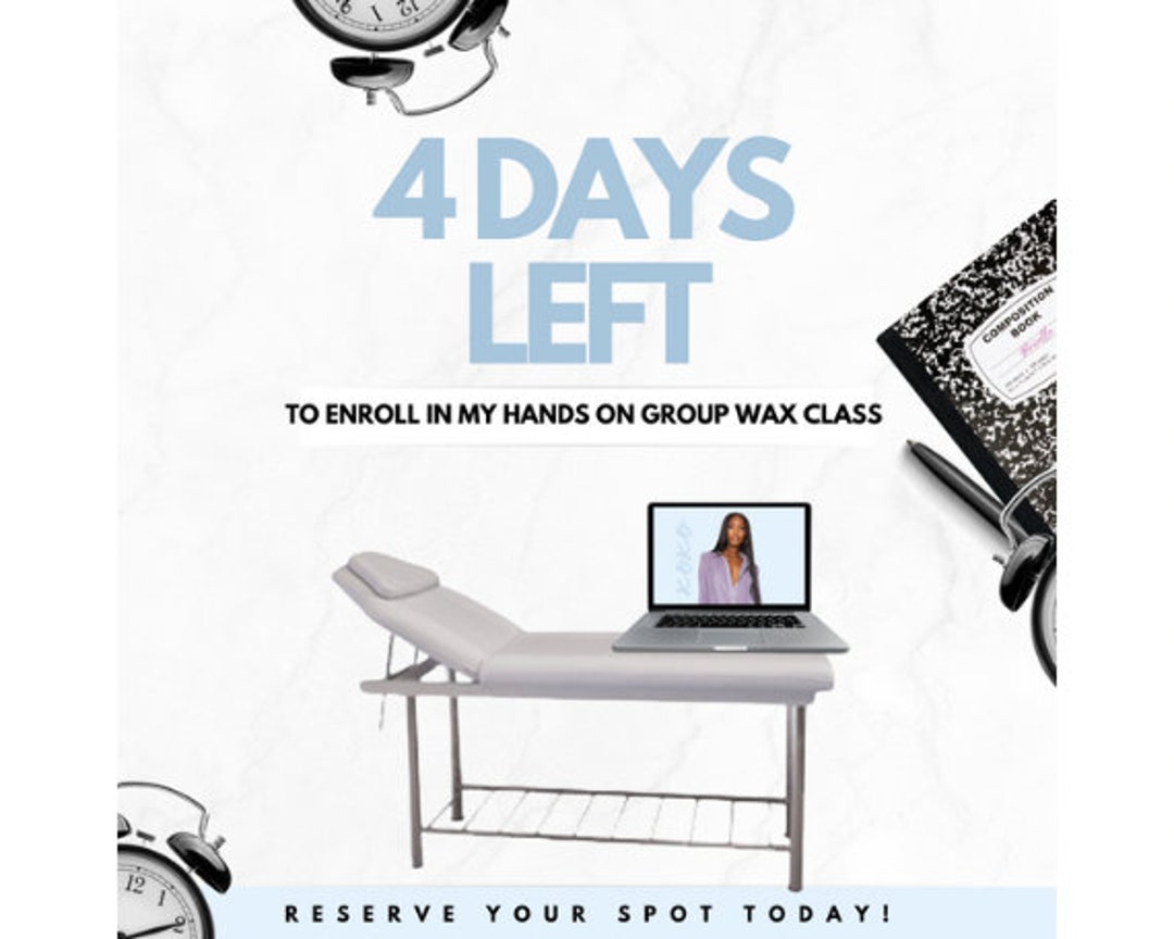 Canva Body Waxing Course Flyer Template/ Editable DIY Wax Class Flyer