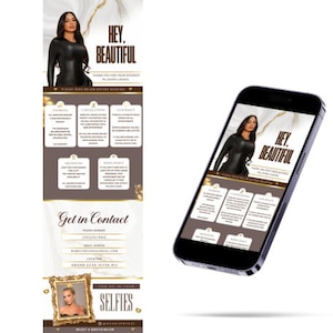 Canva Acuity Website Template/ Editable Acuity Booking Site Template/ DIY Lash Tech Acuity Scheduling Template/ White & Gold MUA Acuity Site