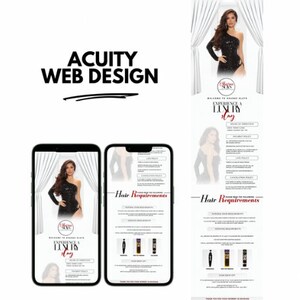 Acuity Website Template/ White & Black Acuity Scheduling Template/ Canva DIY Acuity Booking Site Design/ Premade Editable Booking Template