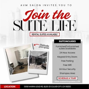 Canva Beauty Suite Rental Flyer Booth Available For Rent Instagram Flyer Salon Suite Rental Social Media Template For Private Suite Rental