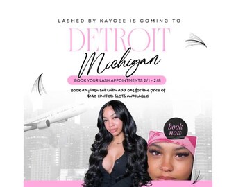 Canva Lash Tech Course Flyer Template DIY Lash Tour Flyer Travel Lash Tech E-Flyer Template Lash Class Tour Dates Flyer Were Coming To Flyer