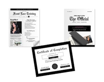 Canva Hair Training Course Flyer Template For Hairstylist Class Flyer Lash Masterclass Flyer Template DIY Instagram Brow Class Flyer