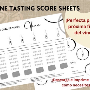 スペインワインテイスティングスコアカード - ダウンロード - Cata de Vinos Españoles