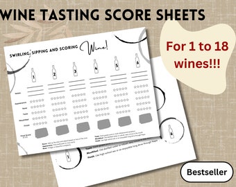 Wine Tasting Card - Download - Perfect for next Wine Party