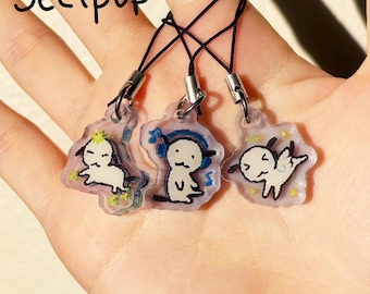 Mystery Seel Pup Phone Charm Keychain