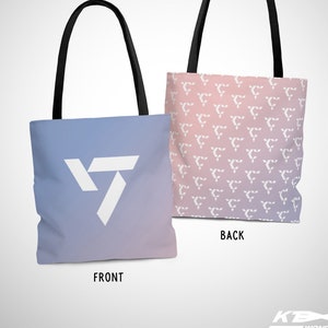 Carat Tote Bag, Seventeen Inspired, Kpop Tote, SVT, Reusable Shopping Bag