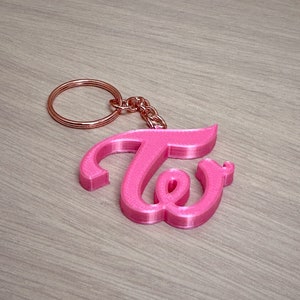 TWICE Logo Keychain, 3D printed, Kpop, Once