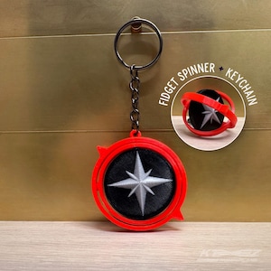 Stray Kids Compass Keychain, gyroscope fidget spinner, 3D printed, Kpop, STAY