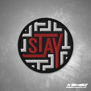 STAY Gestickter Aufnäher, Stray Kids, SKZ, Miroh, Kpop, Stay, Clé 1, 3racha, Bang Chan