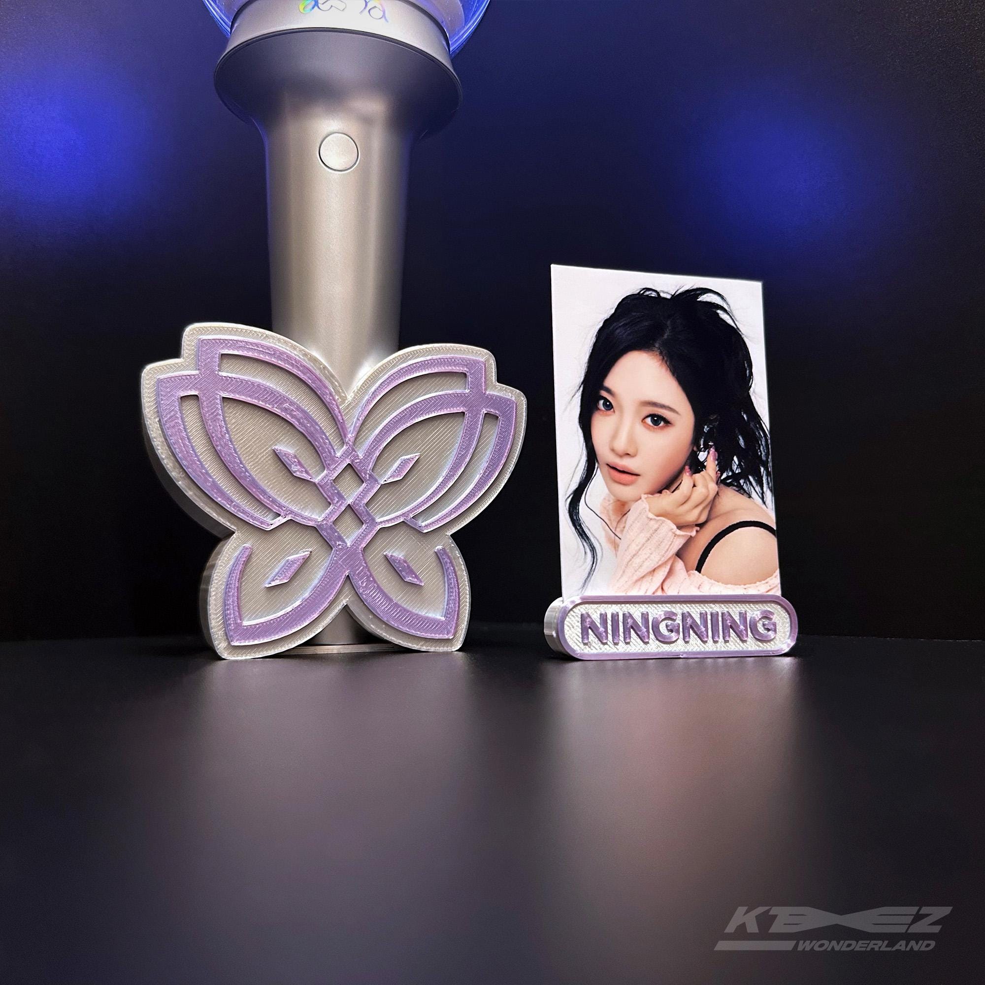 Aespa Butterfly Lightstick Stand and Ningning PC Holder, Sbong
