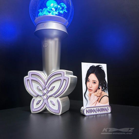 Aespa Butterfly Lightstick Stand and Ningning PC Holder, Sbong