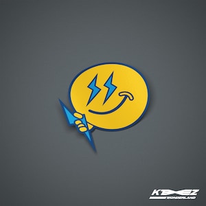 Ateez Thunder Sticker, Smile, Like A Thunder, Ateez Concert, Atiny, Lightiny, Lightstick Decal, Fellowship World Tour, Kpop Sticker