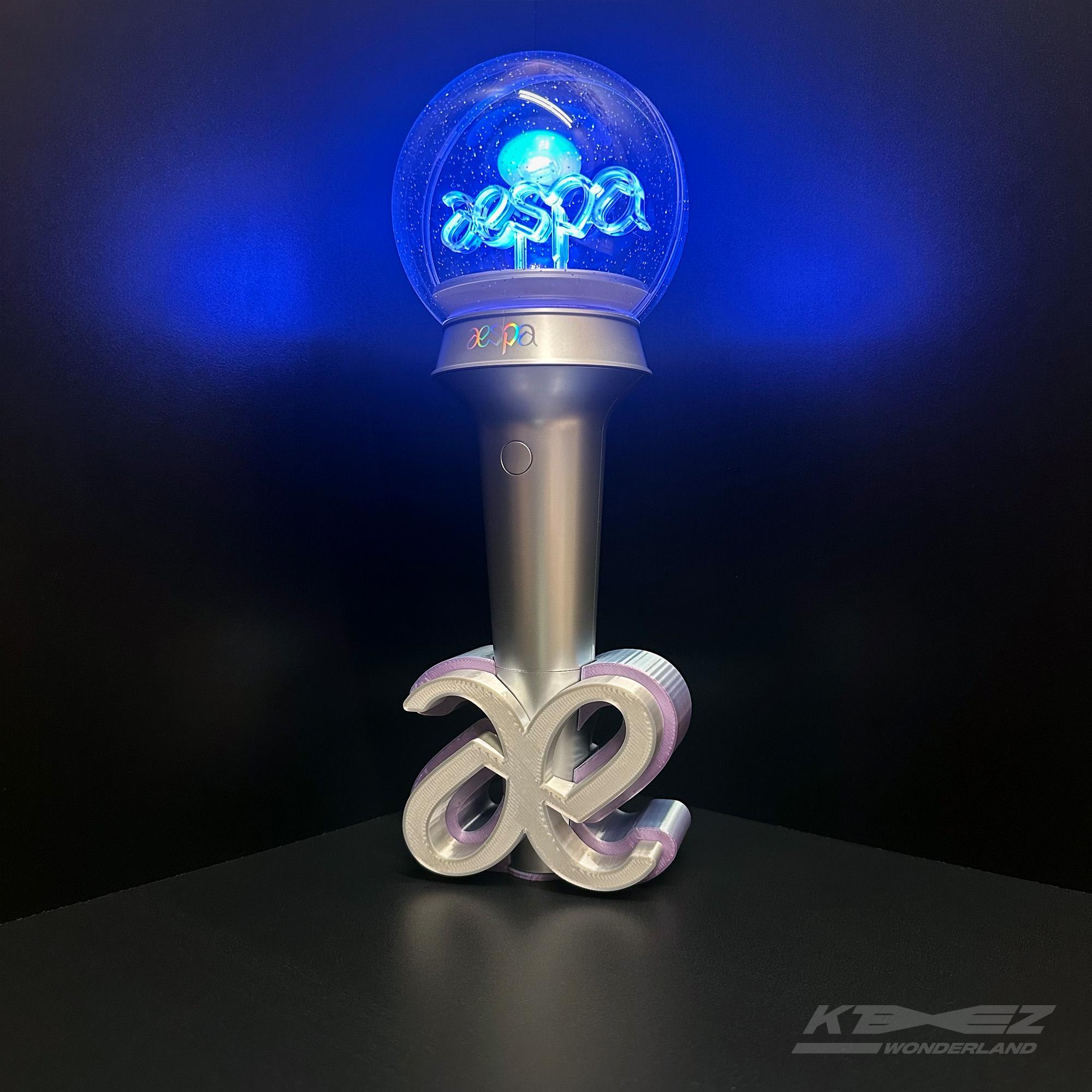Aespa Lightstick Stand and Photo Card Stands, Sbong Holder, Kpop