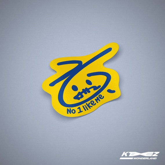 No 1 Like Me Sticker, Hongjoong, ATEEZ, Kpop, Birthday Merch, No One Like Me, Atiny, Captain, Lightiny, Lightstick Decal, Kpop Sticker