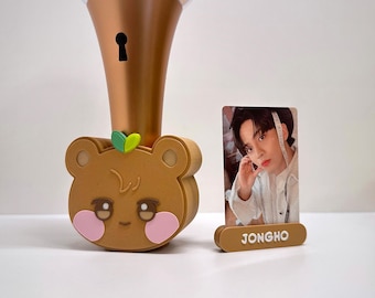 Aniteez JJONGbear Lightstick Stand, Jongho, Ateez Lightiny Holder for Version 1 or 2