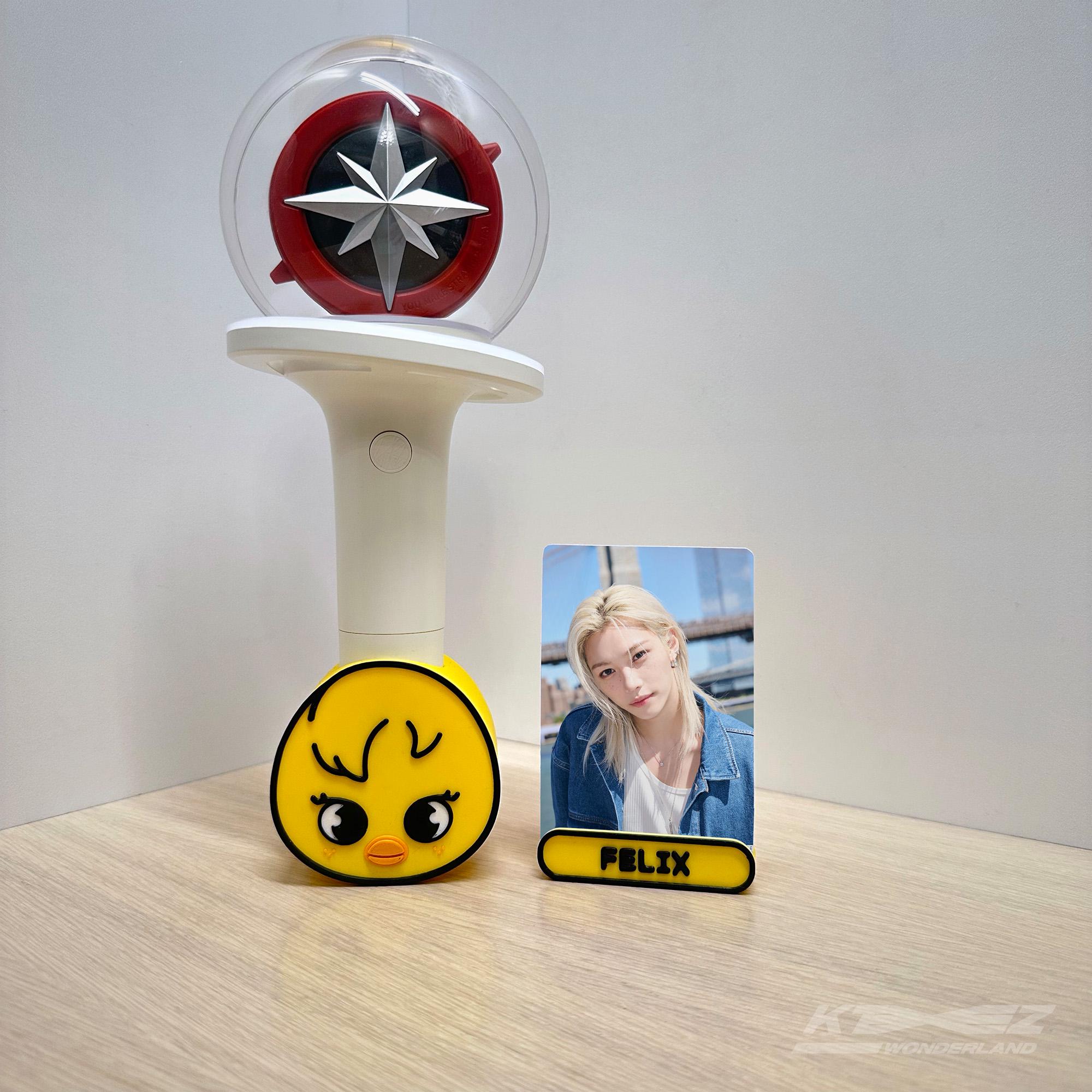 Stray Kids ペンライト、Felix フィリックス グッズ SKZOO Bbokari Lightstick Stand, Felix, Stray Kids Nachimbong Stand