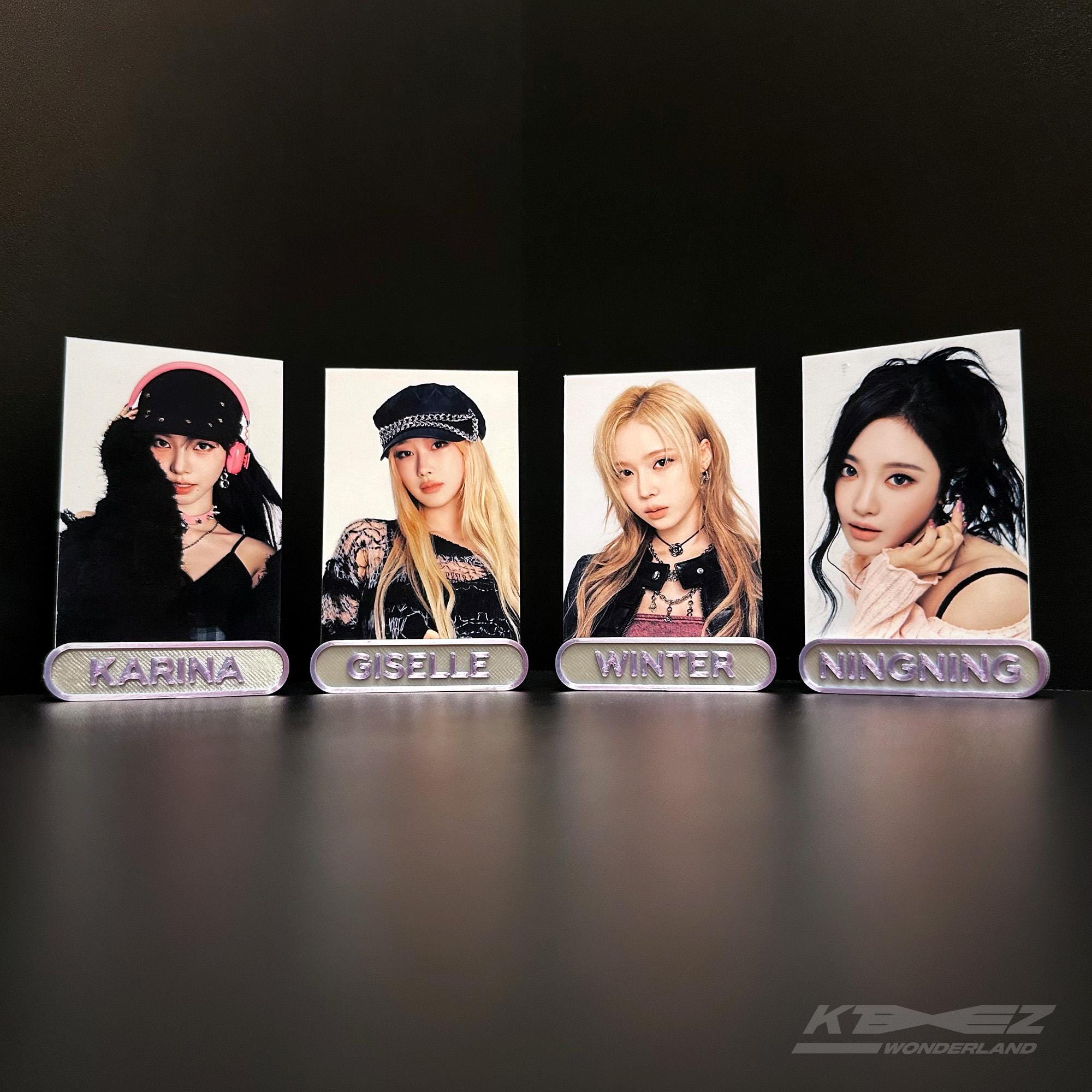 Aespa Heart Lightstick Stand and Karina PC Holder, Sbong Holder