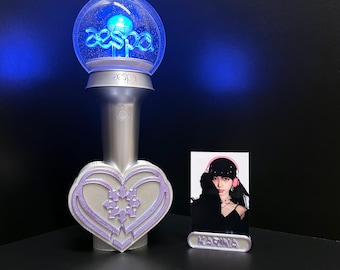 Aespa Heart Lightstick Stand and Karina PC Holder, Sbong Holder, Kpop, gift for MY