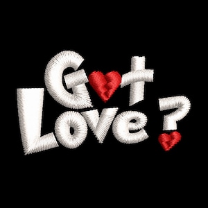 Got Love Valentines Herz Stickdatei Stickdatei Muster