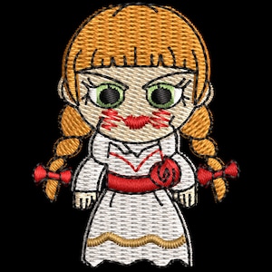 Annabelle Doll Mini Embroidery Character Dst Jef Pes Pes
