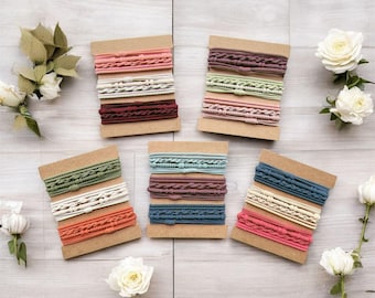 Set of 12, Boho Band Hair Tie Bracelets, Elastic Hair Bands, Ponytail Holders, Fashion Hair Tie, hair accessory, gift for her