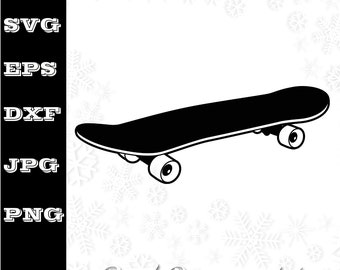 Cut Files For Silhouette Eps Png Skate Board Bottom SVG Vector Dxf Skate Board Clipart Skate Board Files for Cricut Skate Board Svg