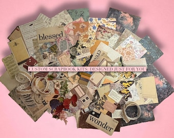Personalized Scrapbook Kits | Scrapbook | Scrapbooking | Ephemera | Junk Journal | Junk Journal Kits | Scrapbook stickers | Scrapbook paper