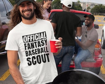 Official Fantasy Baseball Scout Shirt, Funny Baseball Shirt, Baseball Player Gift, Baseball Lover, Baseball Life Gift, Baseball Coach Gift