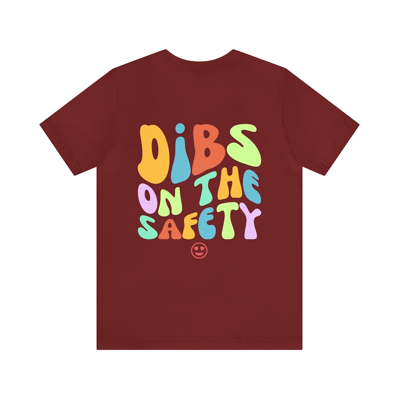 Dibs On The Sicherheit Shirt - Fußball Freundin Tee - Fußball Frau - Fußballspieler Geschenk - Lustiges Fußball Shirt - American Football Shirt Cardinal