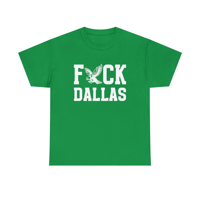Koszulka Philadelphia, Koszulka F*ck Dallas, Koszulka na mecz futbolowy, Odzież na imprezę Philly Tailgate, Zabawna koszulka piłkarska Kelly Green