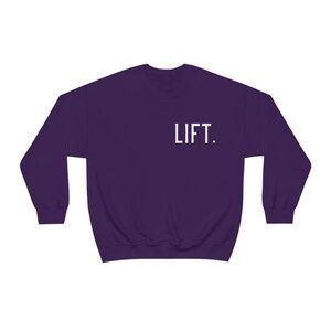 Lifting Pump Cover | Cute Workout Sweatshirt | Womens Fitness Hoodie | Weightlifting Hoodie | Women Lifting Sweatshirt Purple