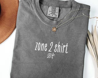 Zone 2 Shirt, Comfort Colors®, Funny Running Shirt, Marathon Training Gift, Shirt For Runner, Marathon Runner Gifts, Running Team Gift Ideas