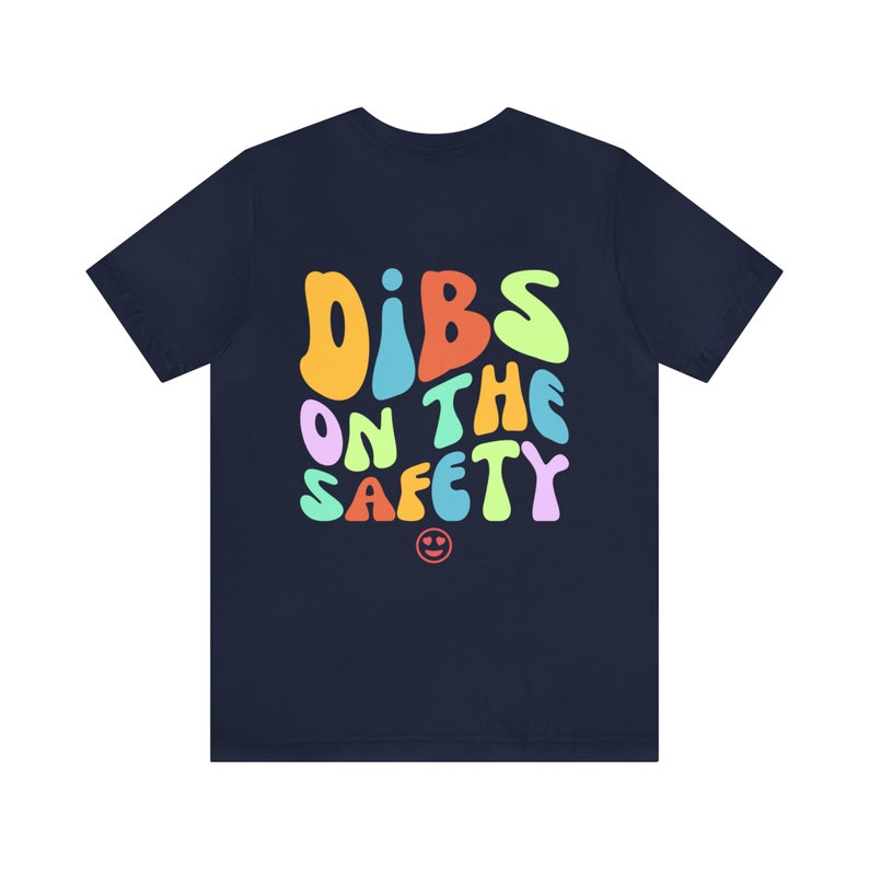 Dibs On The Sicherheit Shirt - Fußball Freundin Tee - Fußball Frau - Fußballspieler Geschenk - Lustiges Fußball Shirt - American Football Shirt Navy