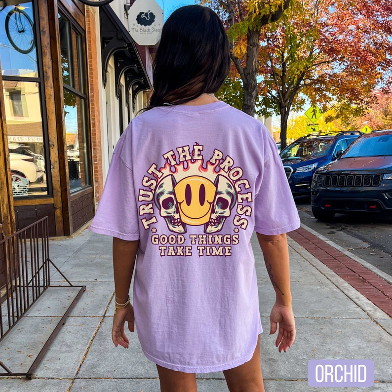 Trust The Process Good Things Take Time Shirt, Orchid Comfort Colors Shirt, Muscle Mommy Shirt, Gym Pump Cover, Powerlifting Shirt, Workout Shirt, Personal Trainer Gift, Vintage Gym Shirt