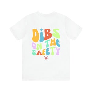 Dibs On The Sicherheit Shirt - Fußball Freundin Tee - Fußball Frau - Fußballspieler Geschenk - Lustiges Fußball Shirt - American Football Shirt White