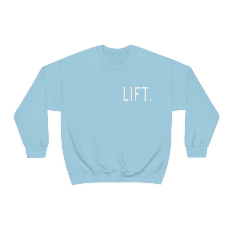 Lifting Pump Cover | Cute Workout Sweatshirt | Womens Fitness Hoodie | Weightlifting Hoodie | Women Lifting Sweatshirt Light Blue