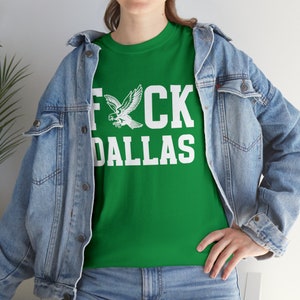 Koszulka Philadelphia, Koszulka F*ck Dallas, Koszulka na mecz futbolowy, Odzież na imprezę Philly Tailgate, Zabawna koszulka piłkarska zdjęcie 2
