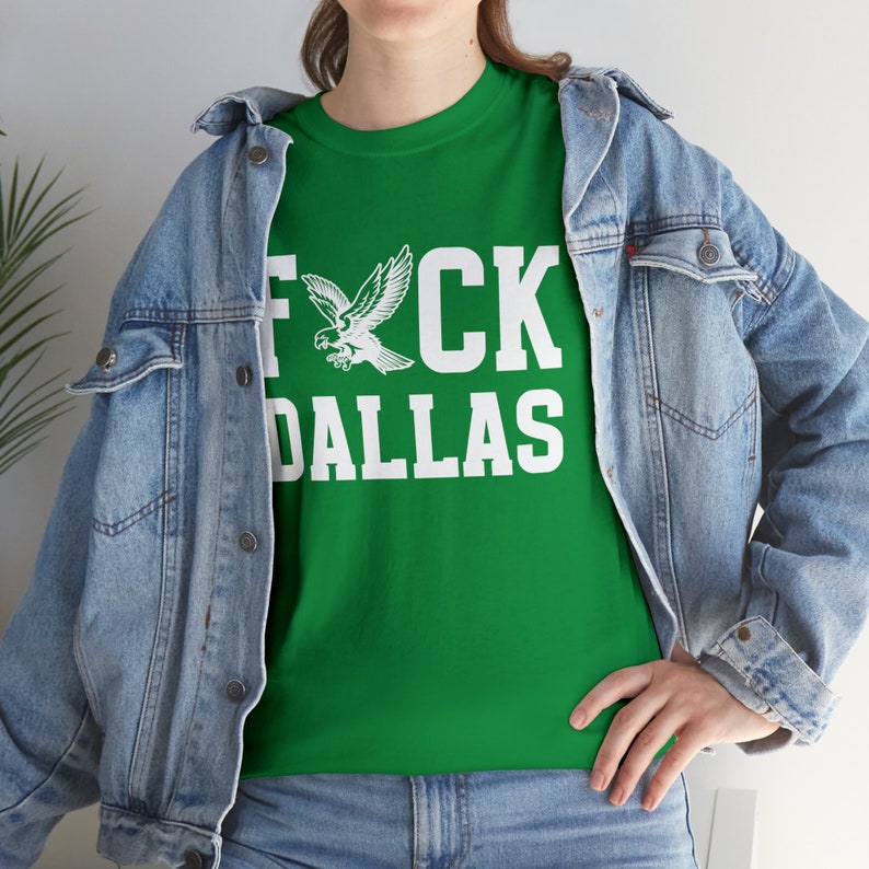 Koszulka Philadelphia, Koszulka F*ck Dallas, Koszulka na mecz futbolowy, Odzież na imprezę Philly Tailgate, Zabawna koszulka piłkarska zdjęcie 2