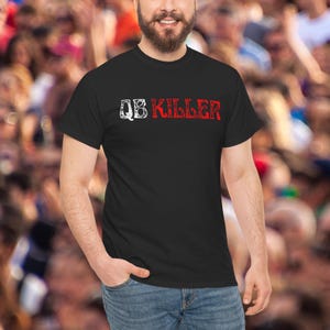 QB Killer Shirt, Defensive Line Shirt, D-Line Shirt, Defensive End Tee, Geschenk für Fußballspieler, Fußballfan Geschenk, Fußball Weihnachtsgeschenk