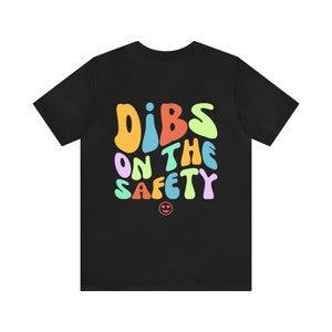 Dibs On The Sicherheit Shirt - Fußball Freundin Tee - Fußball Frau - Fußballspieler Geschenk - Lustiges Fußball Shirt - American Football Shirt Black