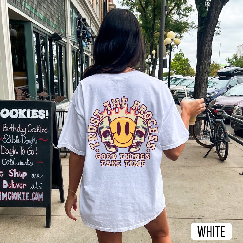 Trust The Process Good Things Take Time Shirt, White Comfort Colors Shirt, Muscle Mommy Shirt, Gym Pump Cover, Powerlifting Shirt, Workout Shirt, Personal Trainer Gift, Vintage Gym Shirt
